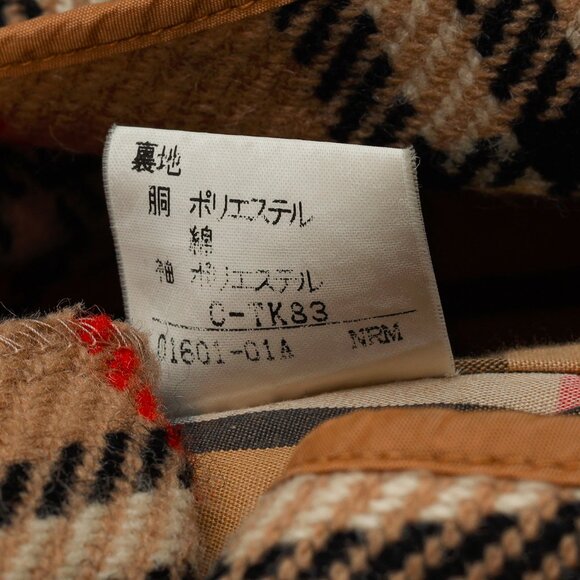 Burberry Vintage Beige Cotton-Blend Balmacaan Coat - Picture 12 of 12